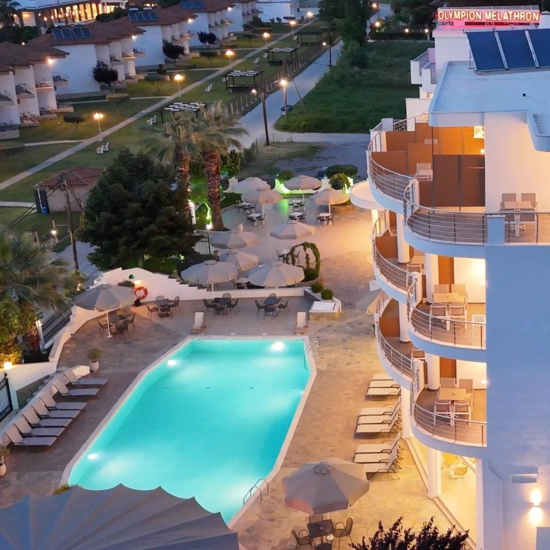 Hotel Olympion Melathron Platamonas Esterno foto