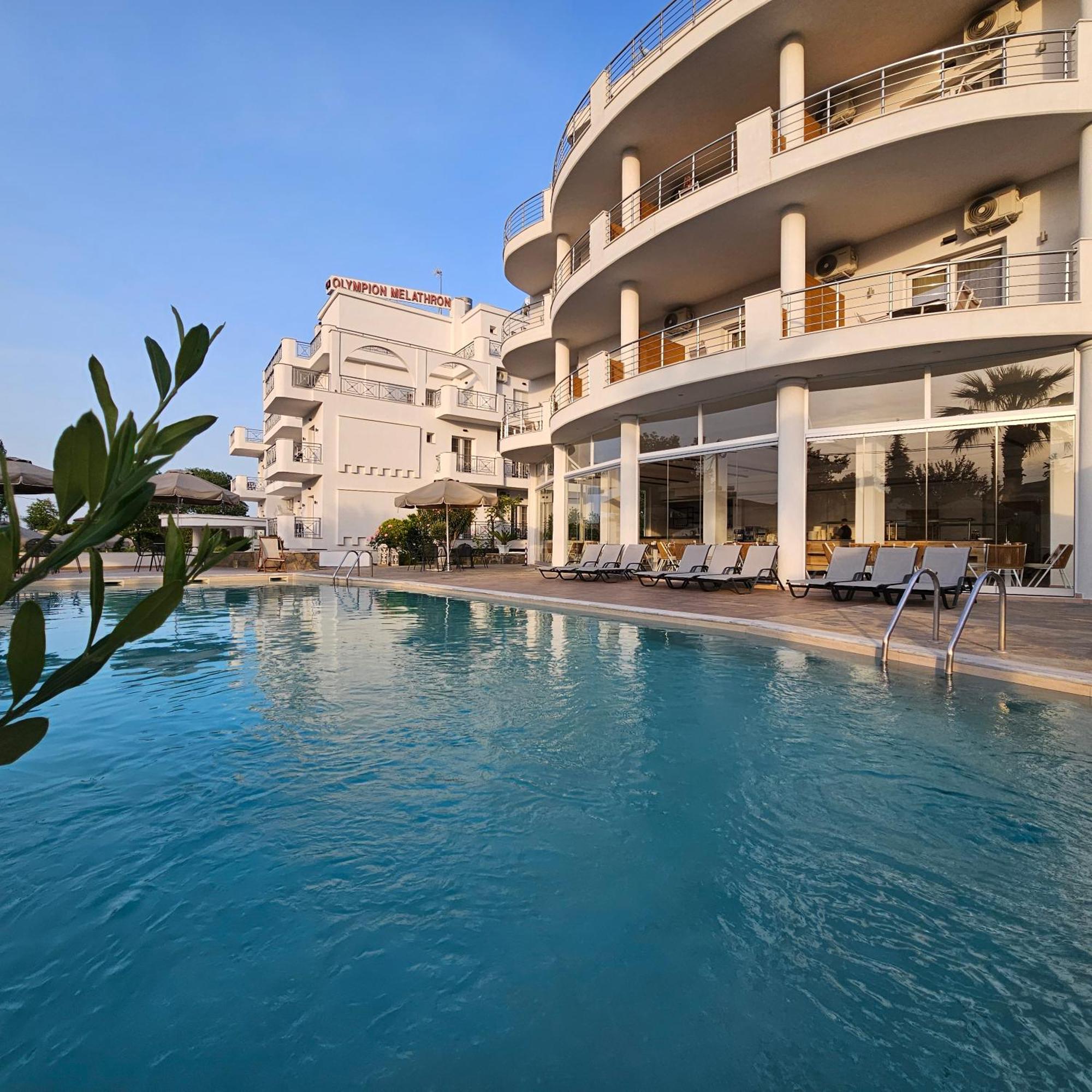 Hotel Olympion Melathron Platamonas Esterno foto
