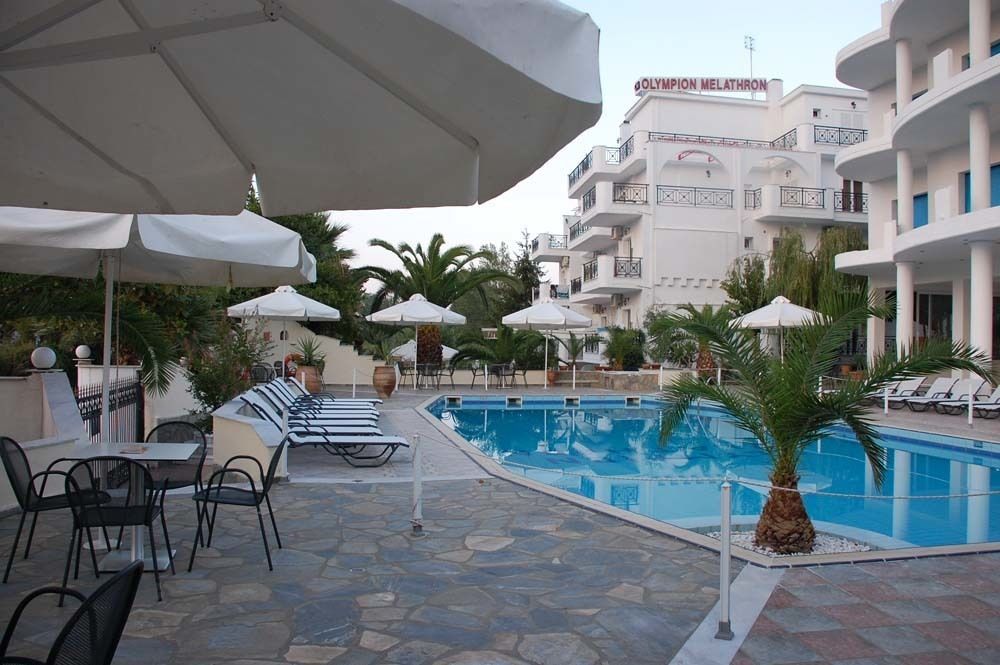 Hotel Olympion Melathron Platamonas Esterno foto